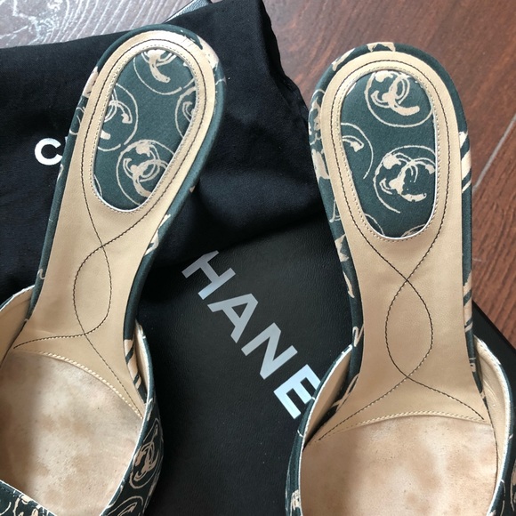 π£HPπ₯³Chanel vintage mules shoes 38 With box todie4 - Picture 4 of 9